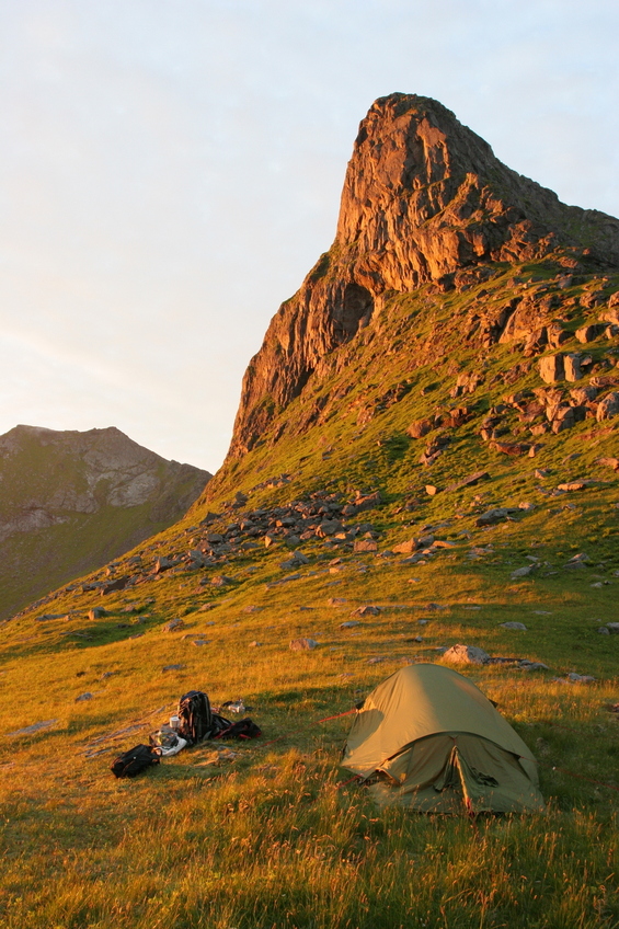 our camp, confluence in the background