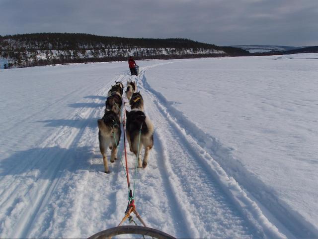 Karas river, Amund Peder leading