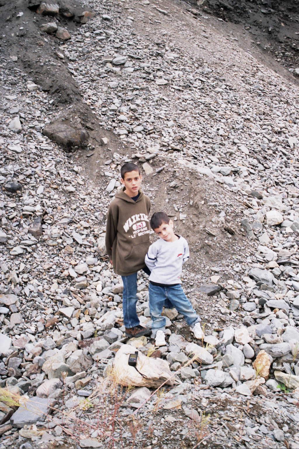 Asaf & Tal at the bottom of the quarry