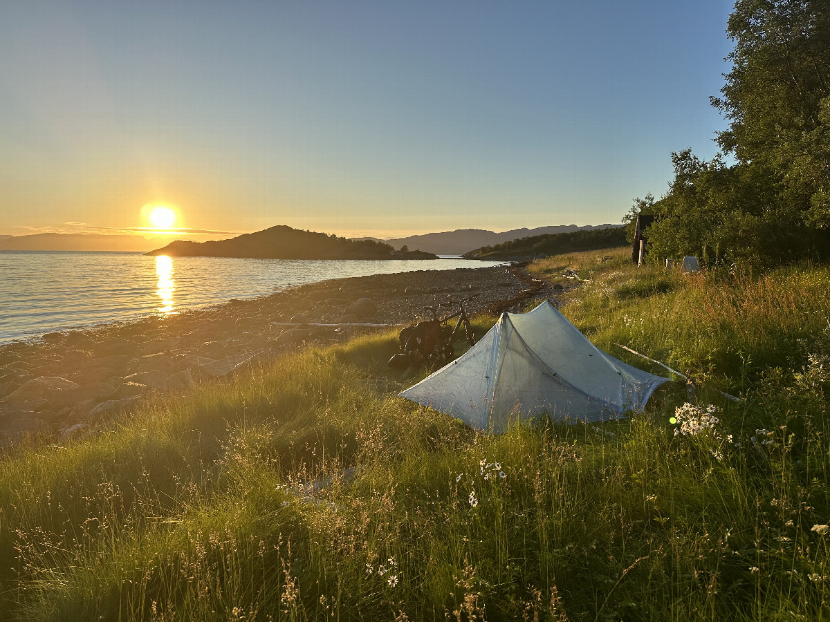 Camping at the Fjord at 2 AM