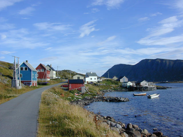 A view from the road towards the confluence.