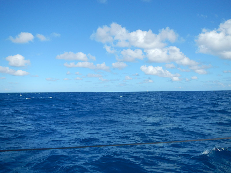 To the east: Water. And sky, of course.