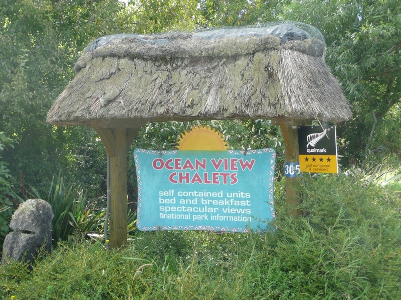 Entrance to holiday accommodation near confluence