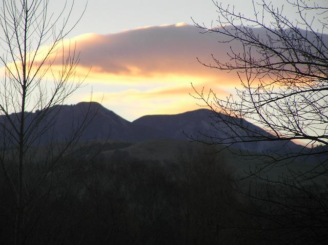 Sunset just before we left the confluence site.