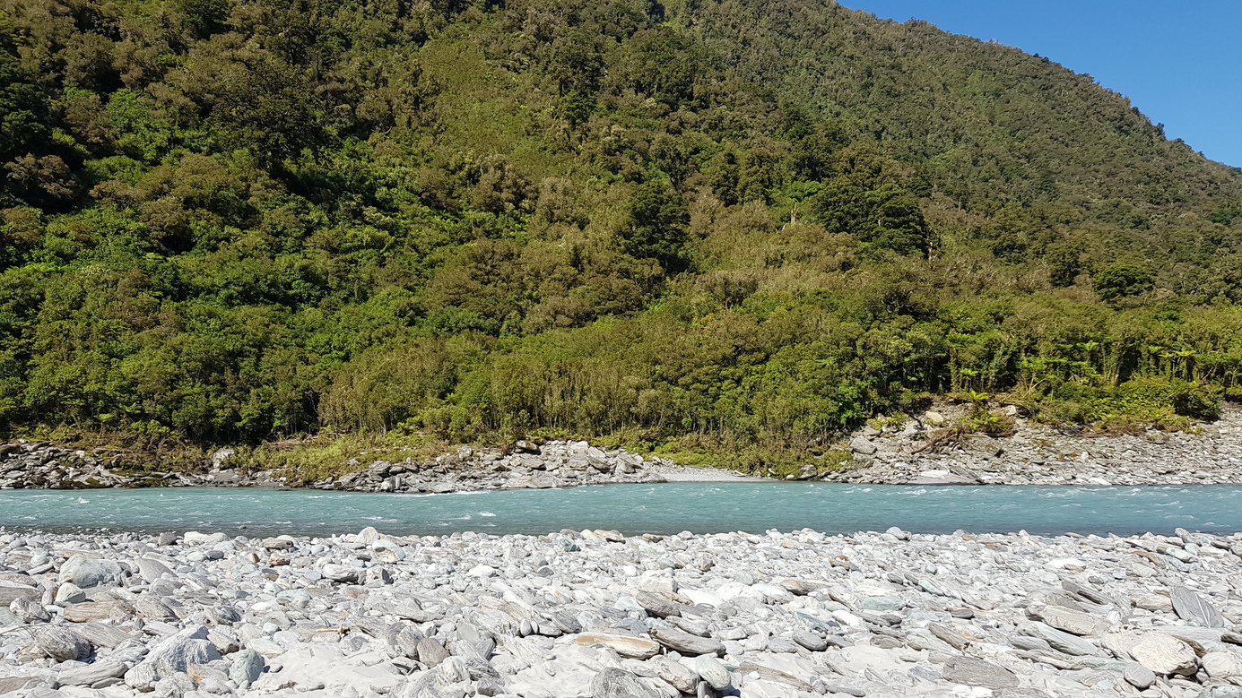 Confluence area and view to the east