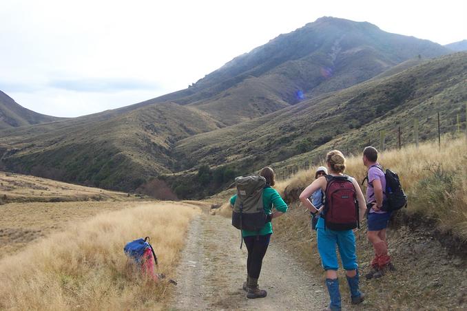 Looking towards the ridge on which the confluence is located