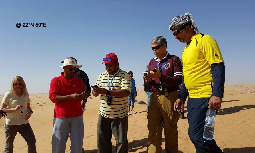 Everyone trying to achieve perfect zero. (L-R) Orla, Altaf, Badru, Ajay, and Arun