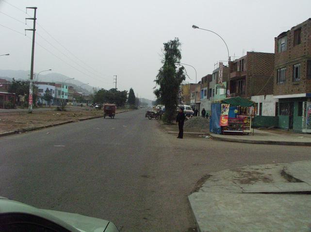 looking west from the car