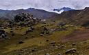 #4: Cloud covered mountains and potato fields