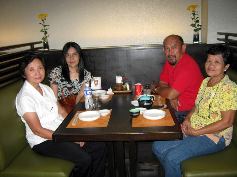 Dining with Esper and Fe, our hosts in Davao City