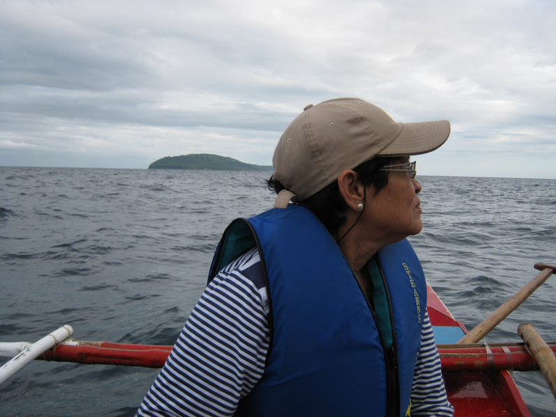 Historic Limasawa Island behind Santah Fuentes