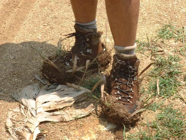 My boots with new 2 inch mud soles