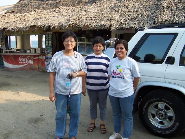 The starting point at Tintin Eatery, Gumaca, Quezon with Elsa & Josephine