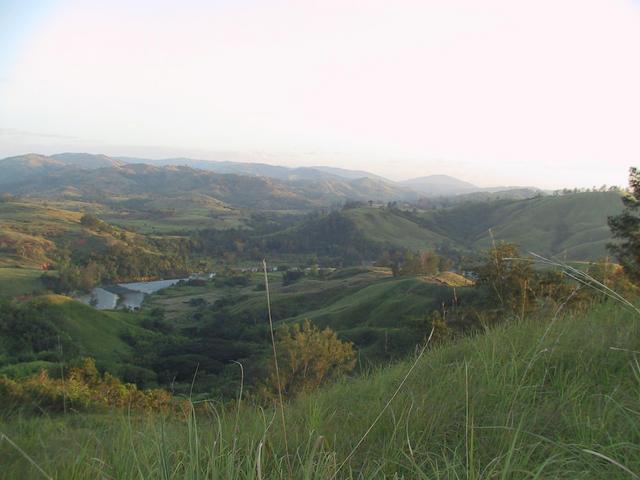 Photo taken from the highest point on our hike, showing confluence area at the center of photo