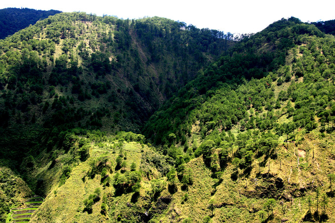 1. Confluence is at the top of left side of this mountain.