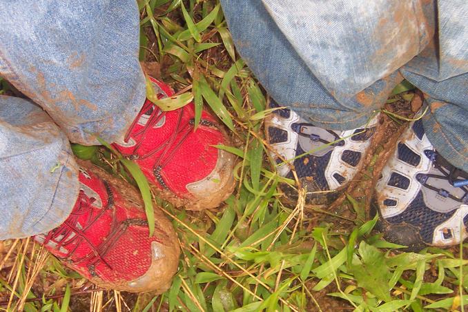 Merrell & Nike Hike Shoes in its best elements with the mud