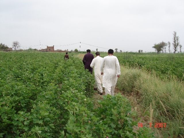 Going to confluence point with land owner