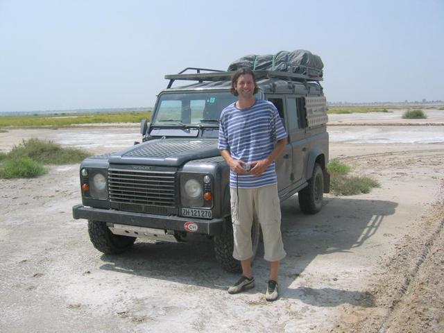 Joko and his Jeep at the Confluence