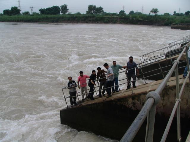 Group at a Canal