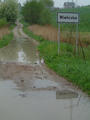 #2: The dirt track leading to the confluence of N50 E020 close to the salt mines at Wieliczka in Poland.