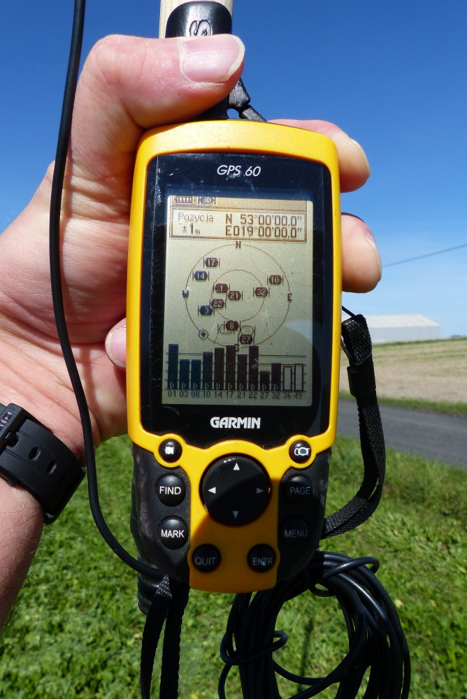 Odczyt GPS / GPS reading