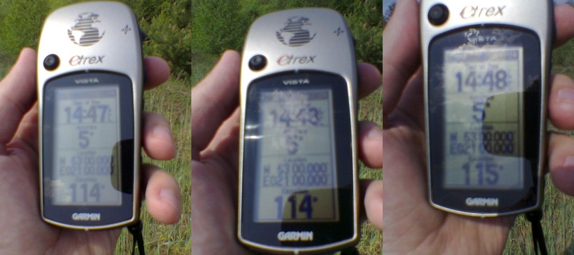 GPS readings