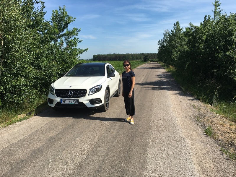 Parking the car at the roadside