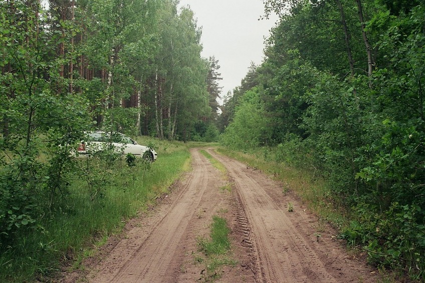 parking our vehicle, 1.2 km south-west of the CP