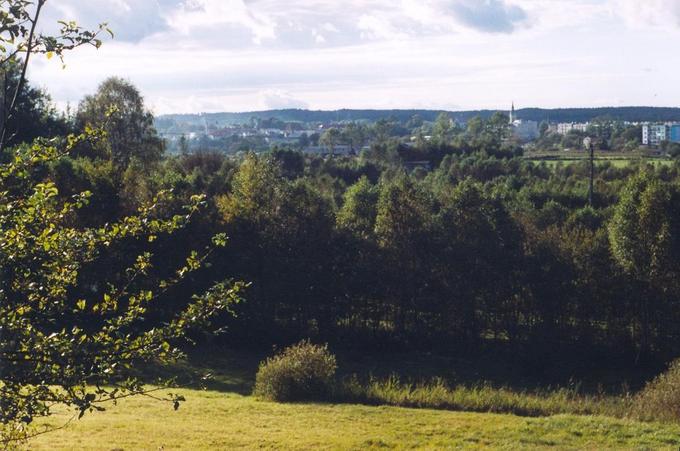 View towards Miastko from the confluence