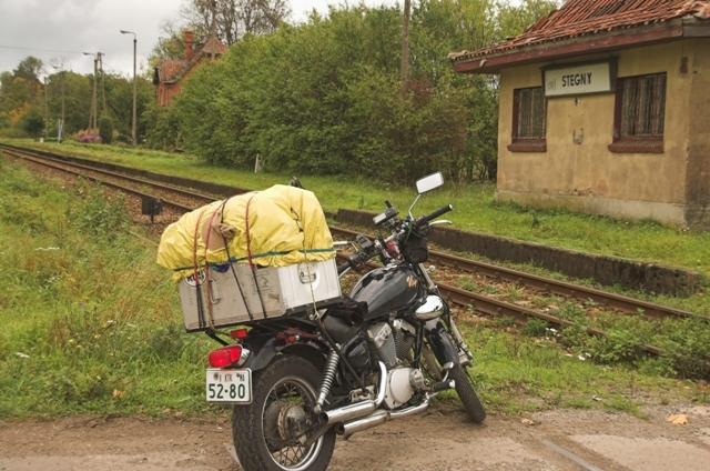 Along the railway line