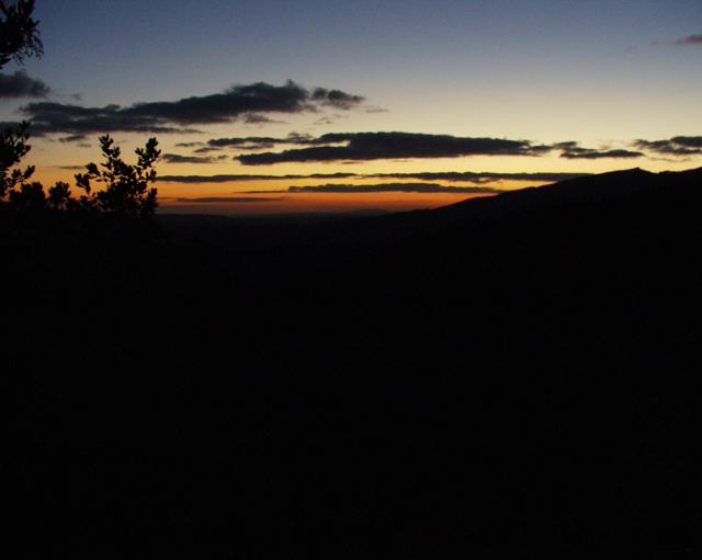 Sunset view from the point