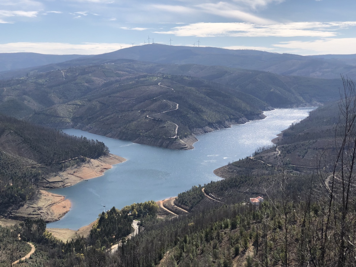 Barrier lake of Rio Zezere