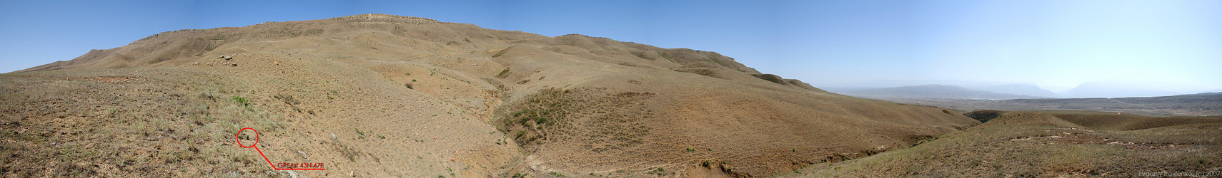 290 degree panorama, East view towards the CP