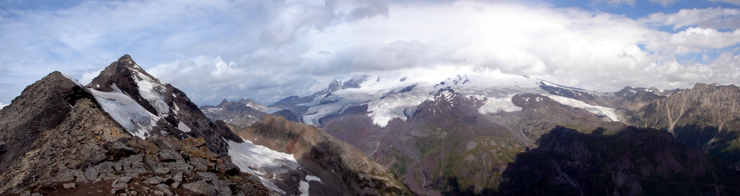 Usual condition of Elbrus, top it is closed by clouds.