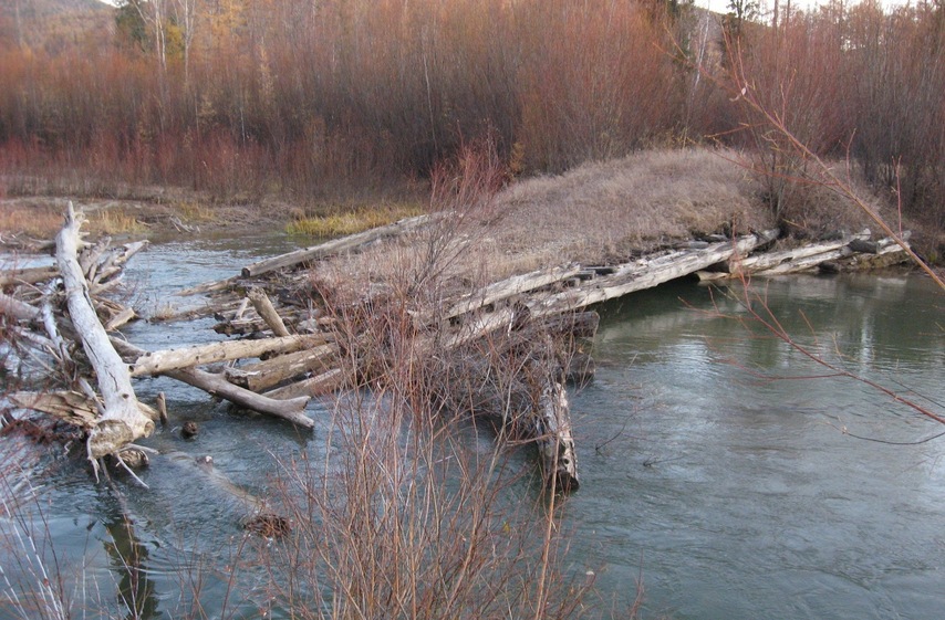 Kunaley river crossing/Переправа через р. Куналей