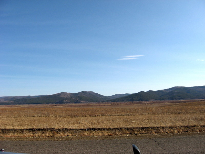 Вид с дороги/View to the confluence from the road