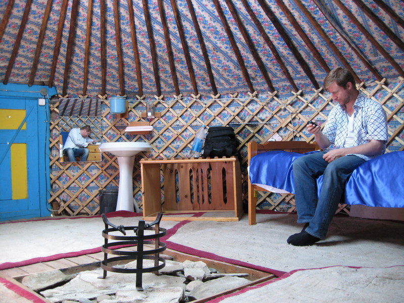 Inside the Yurt