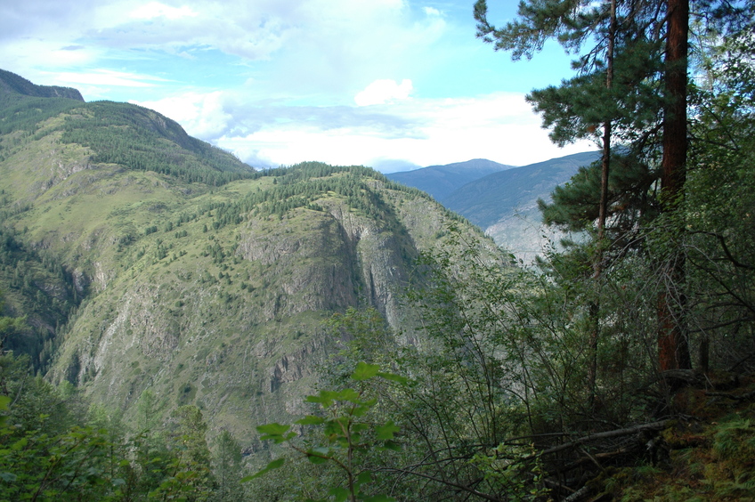 View from the cliff in 450 m from CP / Вид от скалы в 450 м