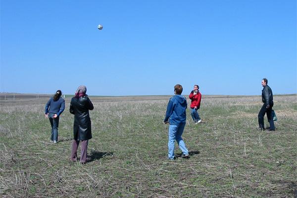 We are playing ball at CP