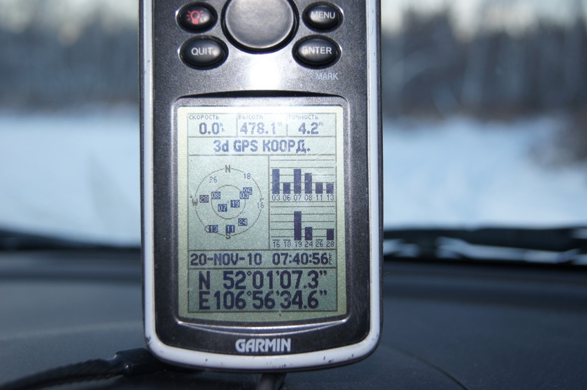 GPS reading