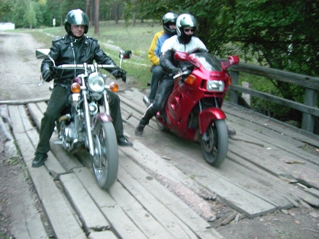 Crossing a bridge