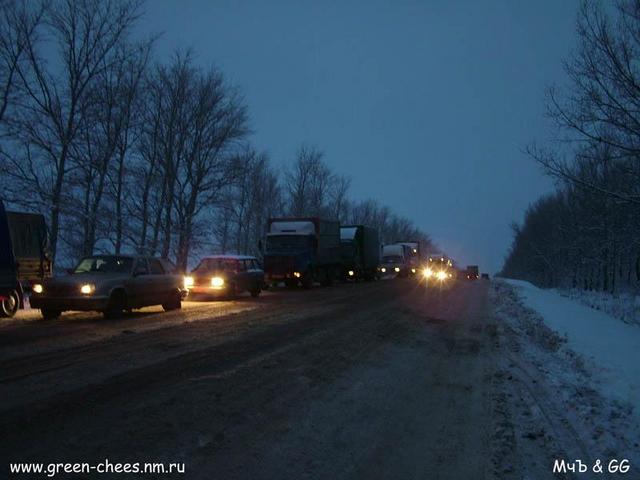 затор на дороге / jam on road