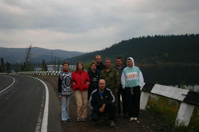 Перевал  в Саянах. Федеральная трасса Абакан-Кызыл/The pass in Sayan. Federal motorway Abakan-Kyzyl