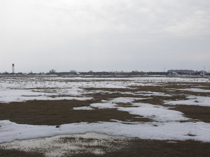 Вид с пересечения на село Троицкое/View from the confluence towards Troitskoye 