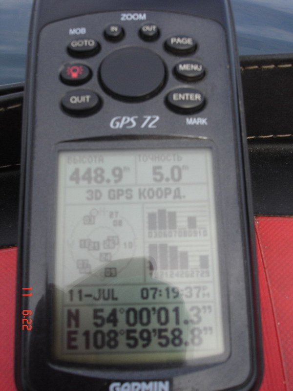 GPS reading