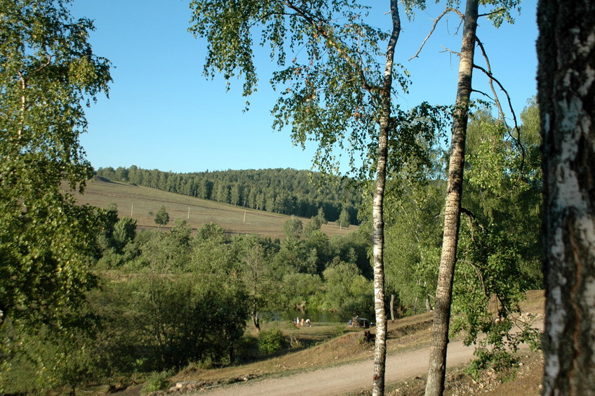 North-east view. Road and the river are visible/На северо-восток. Видна дорога и река.