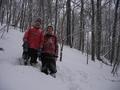 #7: Confluence's conquerors (from left: Artem Sismekov, Ilia Yablonko) at the very point. Steep slope is distinct