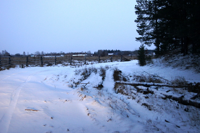 Место ночевки на краю хутора/The place of my overnight stay at the edge of village