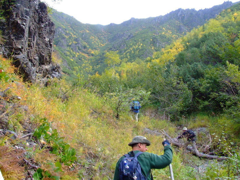 1 km from the confluence point: the canyons caldera