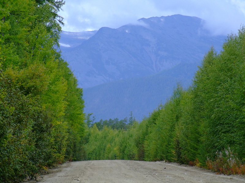 3.4 km from the confluence point: here we left the road from Angoya